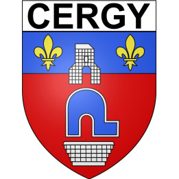 Pegatinas escudo de armas de Annecy adhesivo de la etiqueta engomada