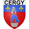 Cergy 95 ville Stickers blason autocollant adhésif