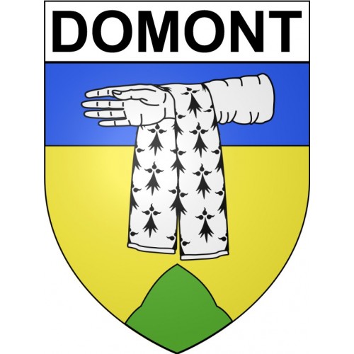 Domont 95 ville Stickers blason autocollant adhésif