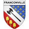 Franconville 95 ville Stickers blason autocollant adhésif