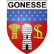 Gonesse 95 ville Stickers blason autocollant adhésif