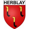 Herblay 95 ville Stickers blason autocollant adhésif