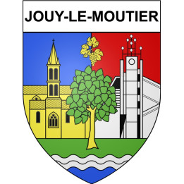 Jouy-le-Moutier 95 ville Stickers blason autocollant adhésif