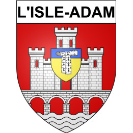 L'Isle-Adam 95 ville Stickers blason autocollant adhésif