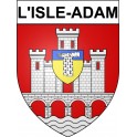 L'Isle-Adam 95 ville Stickers blason autocollant adhésif