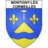 Montigny-lès-Cormeilles 95 ville Stickers blason autocollant adhésif
