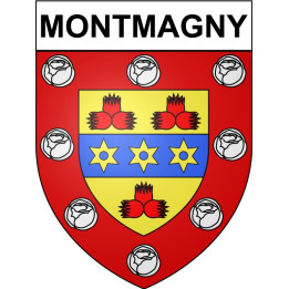 Pegatinas escudo de armas de Annecy adhesivo de la etiqueta engomada