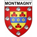 Montmagny 95 ville Stickers blason autocollant adhésif