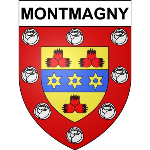 Montmagny 95 ville Stickers blason autocollant adhésif