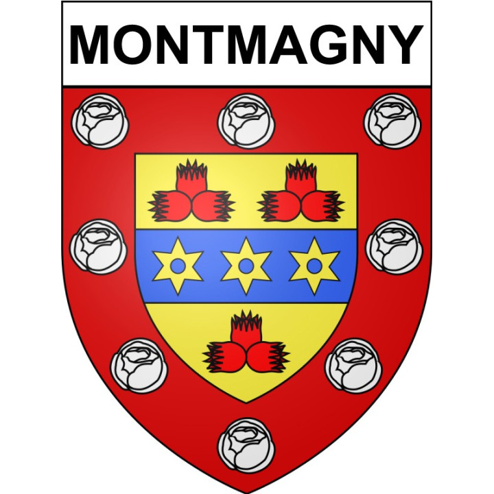 Pegatinas escudo de armas de Annecy adhesivo de la etiqueta engomada