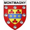 Montmagny 95 ville Stickers blason autocollant adhésif