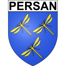 Pegatinas escudo de armas de Annecy adhesivo de la etiqueta engomada
