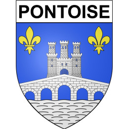 Pontoise 95 ville Stickers blason autocollant adhésif