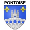 Pontoise 95 ville Stickers blason autocollant adhésif