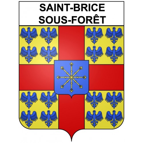 Saint-Brice-sous-Forêt 95 ville Stickers blason autocollant adhésif