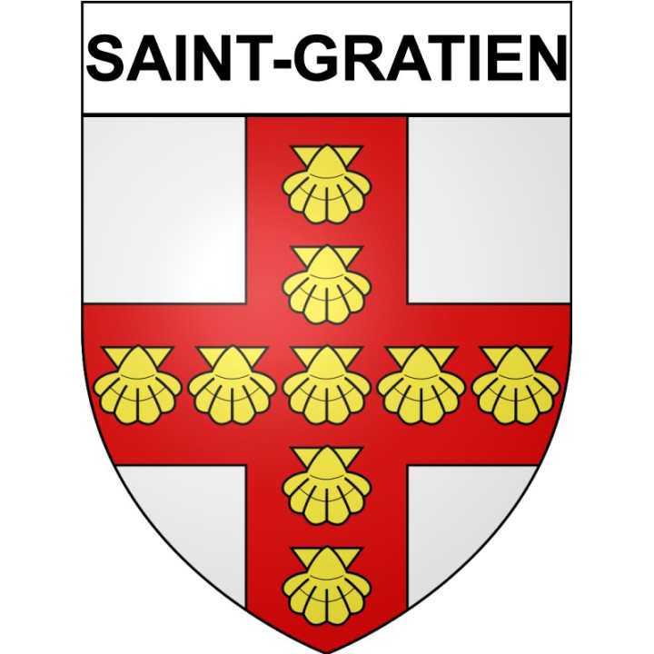 Saint-Gratien 95 ville Stickers blason autocollant adhésif