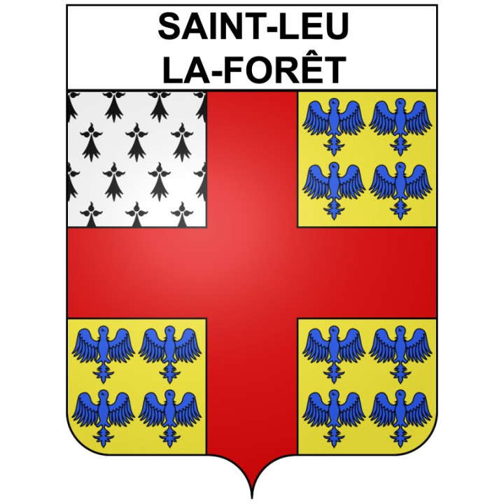 Saint-Leu-la-Forêt 95 ville Stickers blason autocollant adhésif