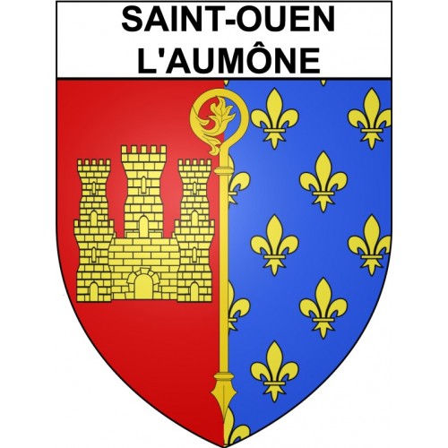 Saint-Ouen-l'Aumône 95 ville Stickers blason autocollant adhésif