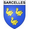 Pegatinas escudo de armas de Annecy adhesivo de la etiqueta engomada
