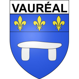 Vauréal 95 ville Stickers blason autocollant adhésif