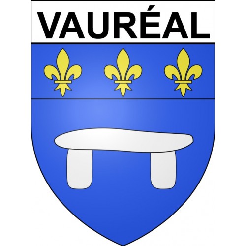 Vauréal 95 ville Stickers blason autocollant adhésif