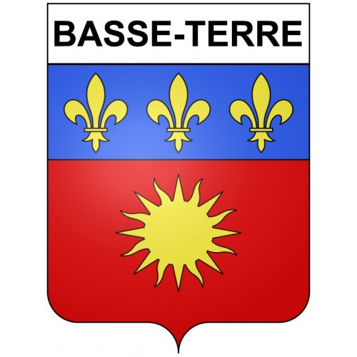 Basse-Terre 97 ville Stickers blason autocollant adhésif