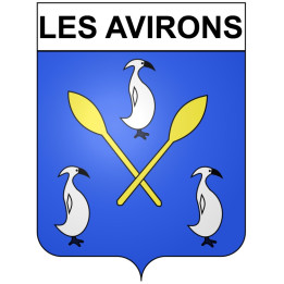 Les Avirons 97 ville Stickers blason autocollant adhésif