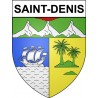 Saint-Denis 97 ville Stickers blason autocollant adhésif