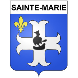 Pegatinas escudo de armas de Annecy adhesivo de la etiqueta engomada