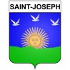 Pegatinas escudo de armas de Saint-Joseph adhesivo de la etiqueta engomada