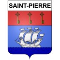 Pegatinas escudo de armas de Annecy adhesivo de la etiqueta engomada