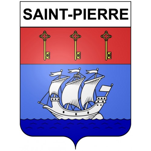 Saint-Pierre 97 ville Stickers blason autocollant adhésif