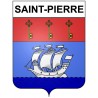 Saint-Pierre 97 ville Stickers blason autocollant adhésif