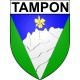 Tampon Sticker wappen, gelsenkirchen, augsburg, klebender aufkleber