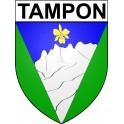 Tampon 97 ville Stickers blason autocollant adhésif