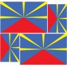 logotipo de groland etiqueta engomada de la etiqueta engomada adhesiva GRD