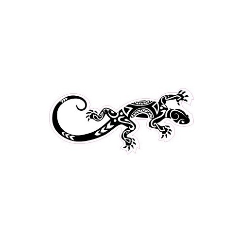 salamandre maori Lizard logo 652 autocollant sticker