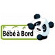 BebeaBord Panda logo 914 adhésif sticker