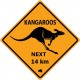 Kangaroos logo 3678 adhésif sticker