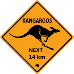 Kangaroos logo 3678 adhésif sticker