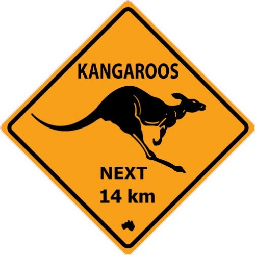 Kangaroos logo 3678 adhésif sticker