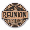 reunion rond IndiaOcean logo 652 autocollant adhésif sticker