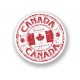 canada rond logo autocollant adhésif sticker