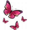 Papillon Purple logo transparent 9831 autocollant adhésif sticker