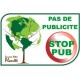 stop no pub pubblicità cassetta postale adesivo decalcomania logo 3