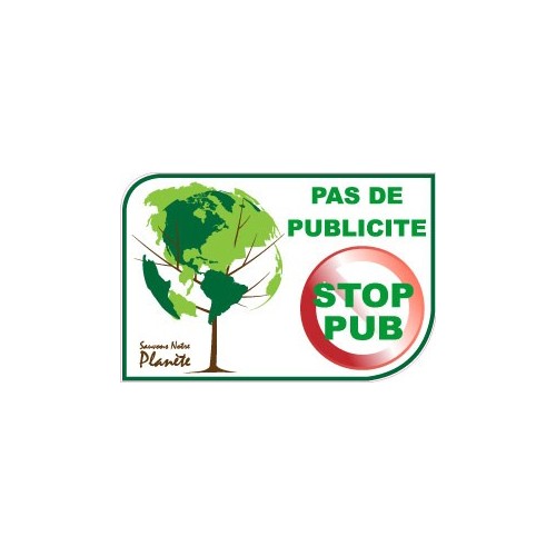 stop no pub pubblicità cassetta postale adesivo decalcomania logo 3