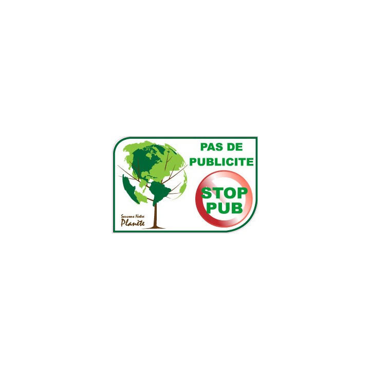 stop no pub publicidad buzón de sticker decal logotipo 3