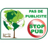 stop no pub pubblicità cassetta postale adesivo decalcomania logo 3