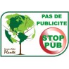 stop no pub publicidad buzón de sticker decal logotipo 3