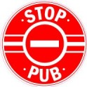 Stop Pub 368 autocollant adhésif sticker